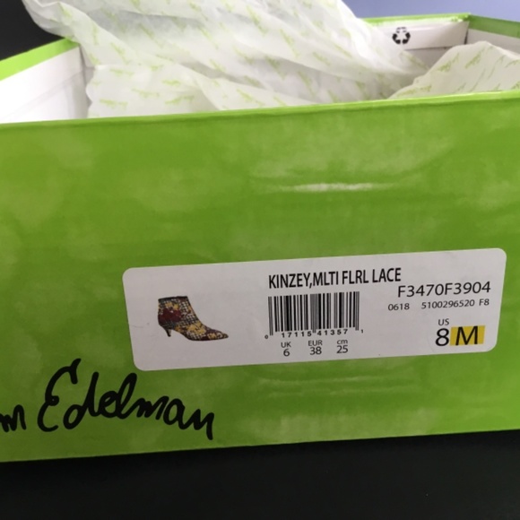 Sam Edelman Kinsey Multi Floral Lace size 8M - Picture 4 of 4